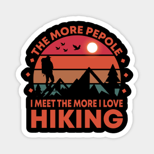 Hiking T - Shirt Design Magnet