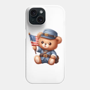 Cute Union Soldier Bear Kawaii Phone Case