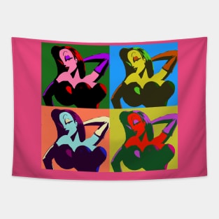 Pop art - Jessica Rabbit Tapestry