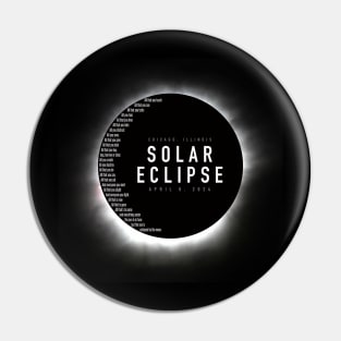 ECLIPSE 2024 - Chicago Illinois Pin