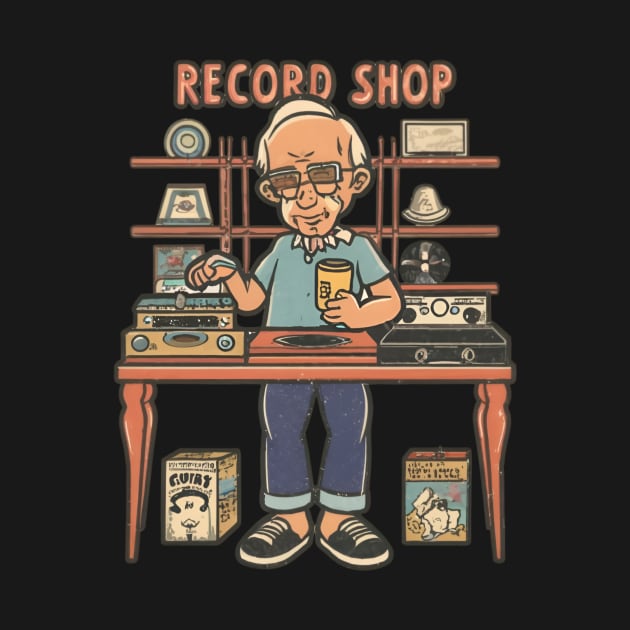 Record shop by OldSchoolRetro