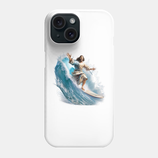 Surfer Jesus Phone Case by infernoconcepts