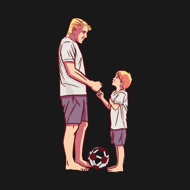 Father and Son Soccer by Imaginariux