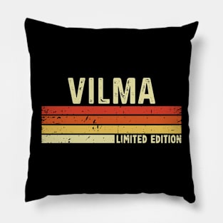 Vilma Name Vintage Retro Limited Edition Gift Pillow