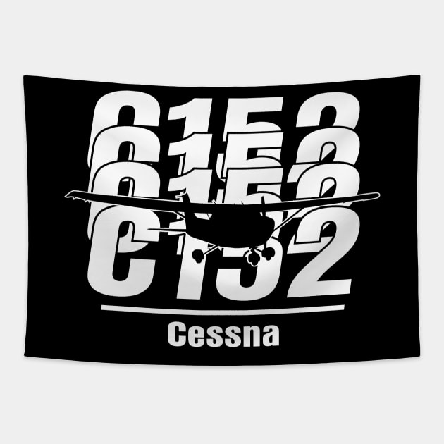 Cessna 152 Tapestry by Aviation Designs