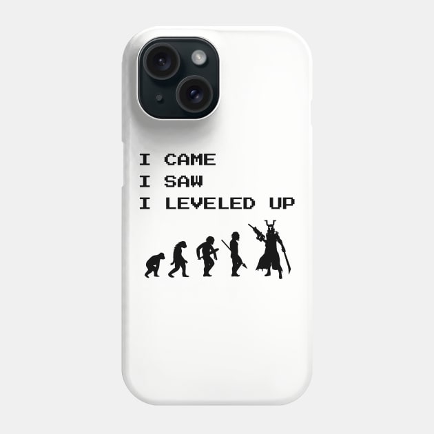 I Came I Saw I Leveled Up Gamer Video Games Fan Phone Case by atomguy