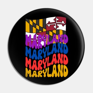 MARYLAND STATE FLAG DESIGN Pin