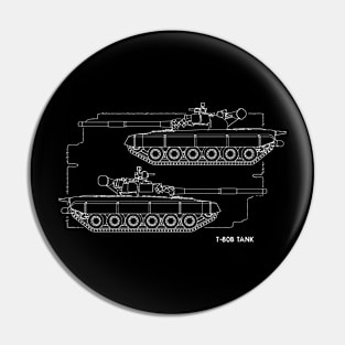 T80B Main Battle Tank Pin