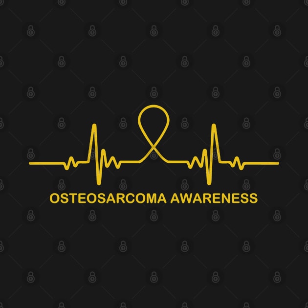 Osteosarcoma Awareness Heartbeat - In This Family We Fight Together by BoongMie