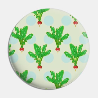 Radish Pattern Pin