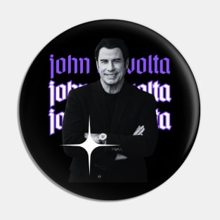 John travolta x 80s retro style Pin