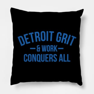 Detroit Grit & Work Pillow