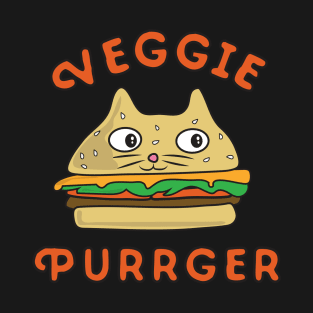 Veggie Burger Purrger Cat Vegetable Hamburger T-Shirt