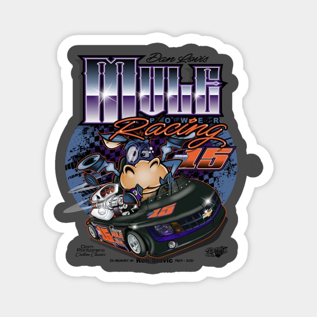 Mule Racing Tees Magnet by Bernies Motor Graphix