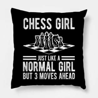 Chess Girl Pillow