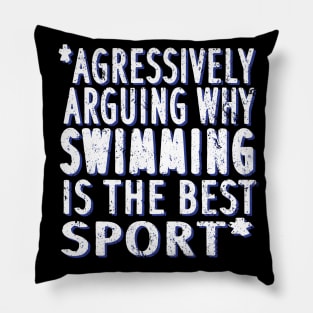 Lifeguard saying sport breaststroke Pillow