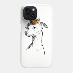 Italian Greyhound Dog King Queen Wearing Crown Phone Case