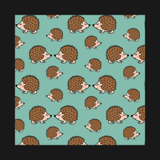 Cute little brown hedgehogs in love T-Shirt