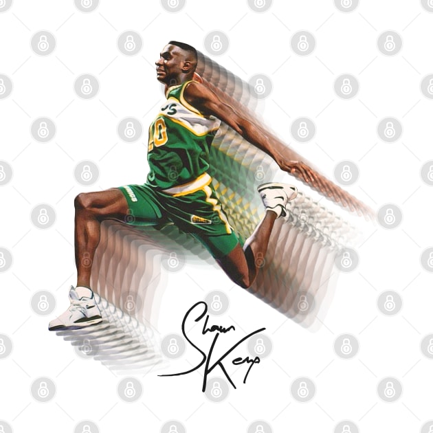 Shawn Kemp Slam Dunk by darklordpug