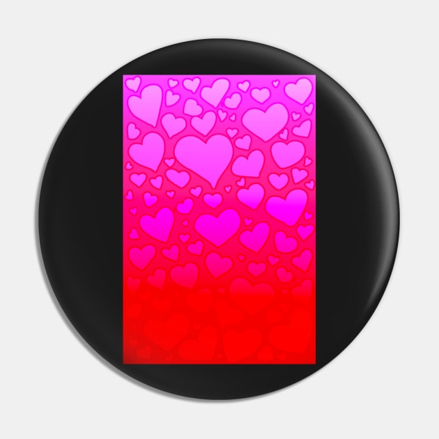 BUBBLY HEART GRADIENT GREETING CARD PLUS Pin by KO-of-the-self