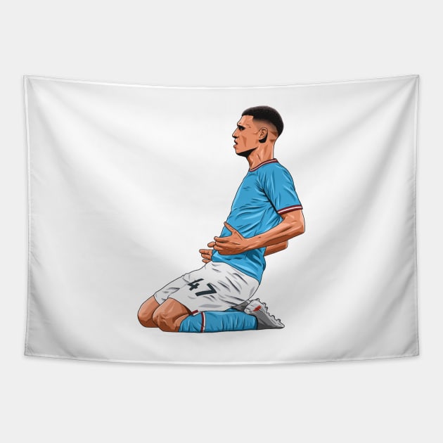 Phil Foden Tapestry by Ades_194