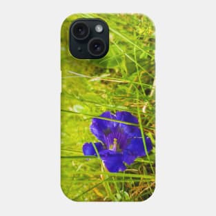 Gentiana acaulis Phone Case