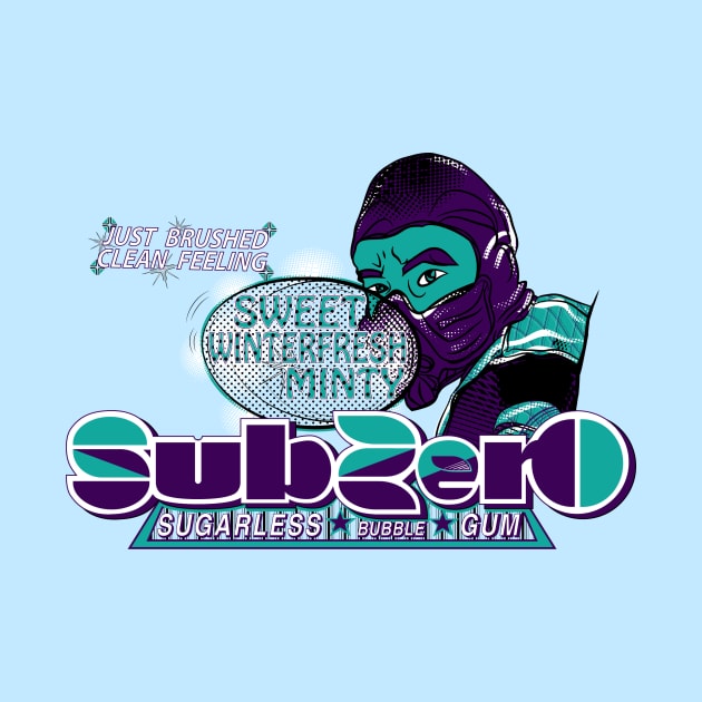 Sub-Zero Sugarless Bubble Gum by Sub-Zero Shirt Art