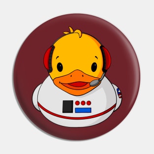 Astronaut Rubber Duck Pin