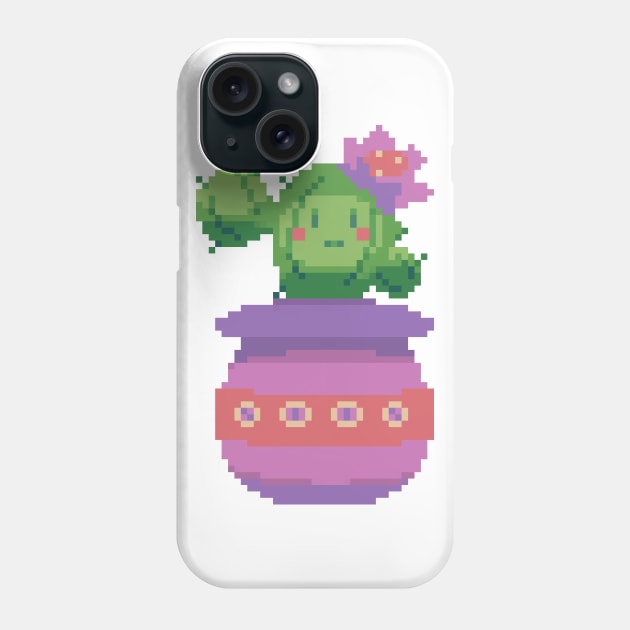 Cute Pixel Cactus Phone Case by saradaboru