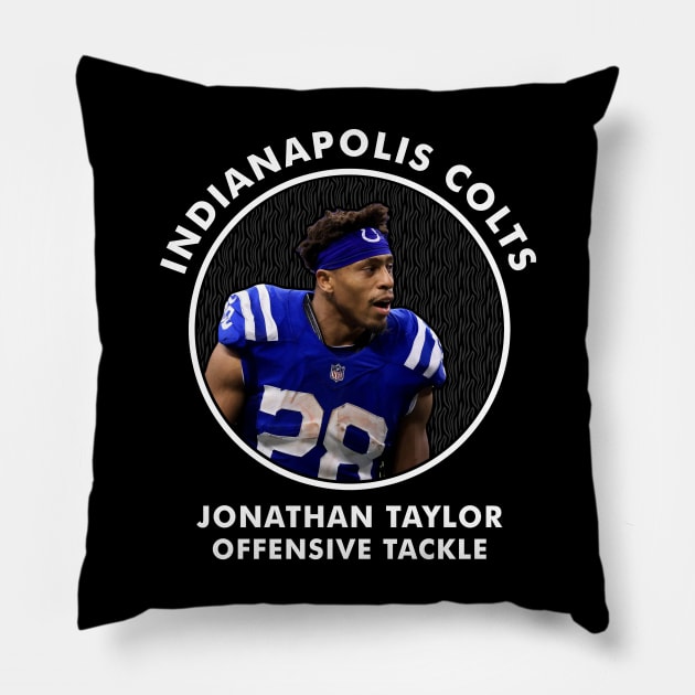 JONATHAN TAYLOR - OT - INDIANAPOLIS COLTS Pillow by Mudahan Muncul 2022