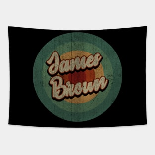 Circle Retro Vintage James Brown Tapestry