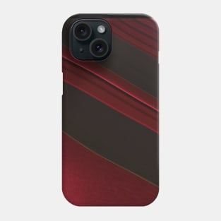 Red and Black Diagonal Stripe Phone Case