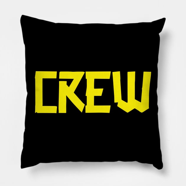 2 sides print- can't fix attitudes- CREW Small Gaffer Yellow Pillow by sapphire seaside studio