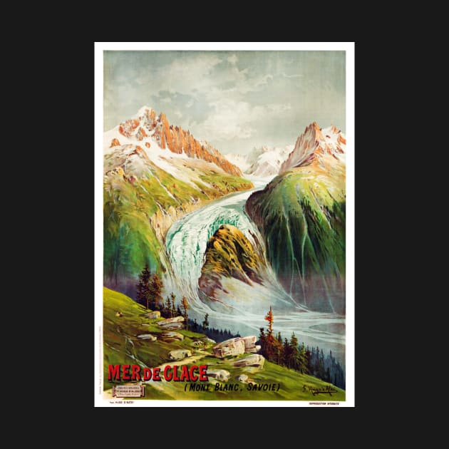 Giclee Print: Mer de Glace (Sea of Ice) Glacier, Mont Blanc (Savoie) Alps, France, Prime Samaritaine Paris by Hugo D'Alesi : by Donkeh23