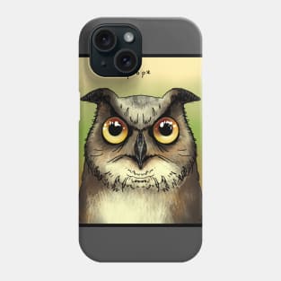 Owl plop Phone Case