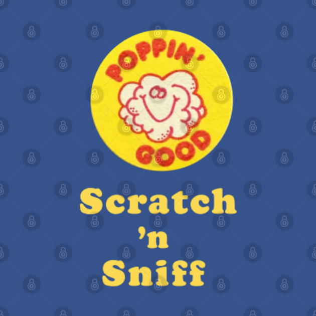 Scratch n Sniff - popcorn - 80s - T-Shirt