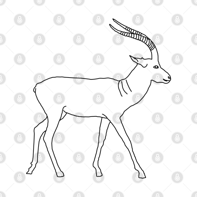 Deer line art by Alex