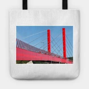 Red Bridge, Suspension Bridge, Mersch, Luxembourg, Europe Tote