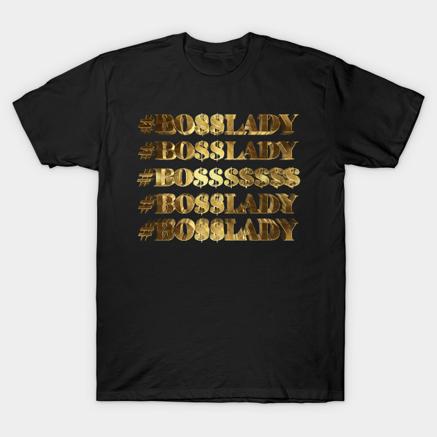 boss t shirt gold