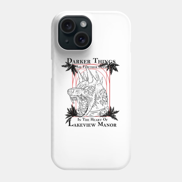 Lakeview Manor (with caption) Phone Case by Wyyrmwood