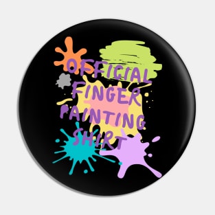 Finger Painting T-shirt Pin