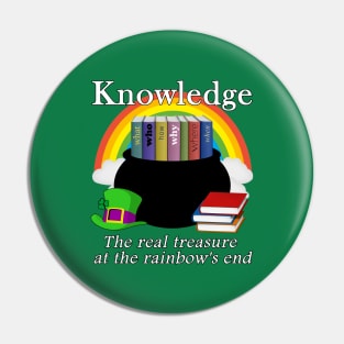 Saint Patrick's Day Teacher Knowledge Is Treasure Pin