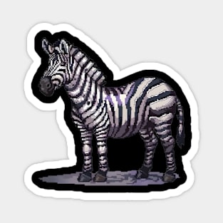 Pixel Zebra Magnet