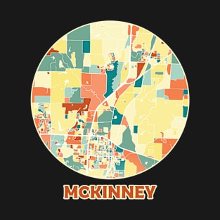 McKinney map in mozaique colors T-Shirt