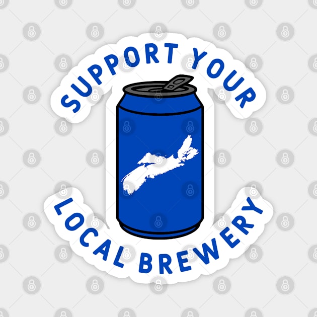 Support Your Local Brewery Nova Scotia Magnet by fearcity