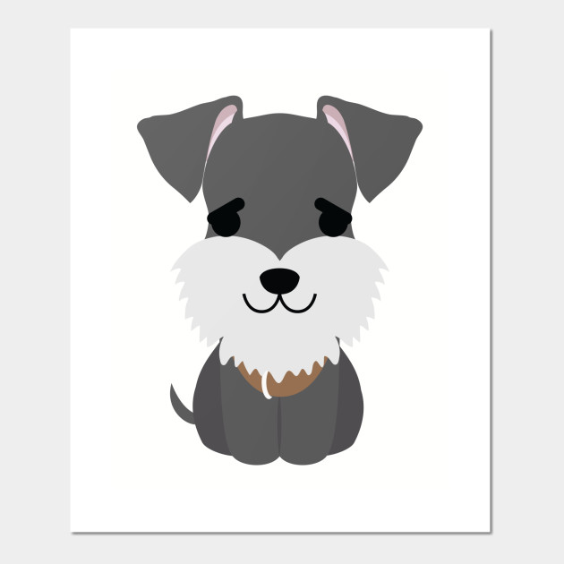 Schnauzer Dog Emoji Puppy Eye Pretty Please Emoticon Posters And Art Prints Teepublic