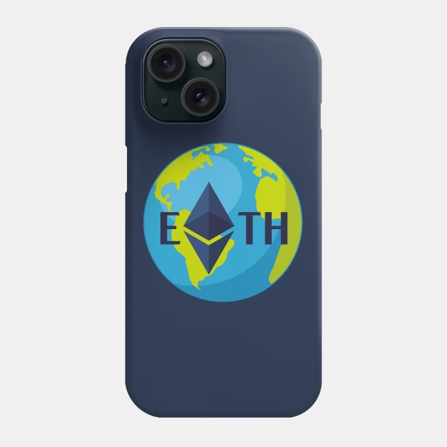 Ethereum Earth Origin Phone Case by FunawayHit