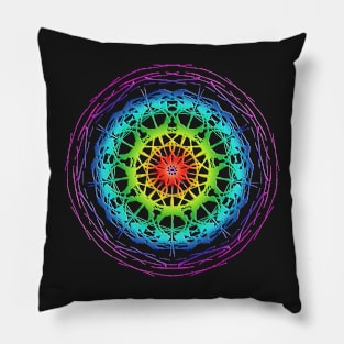 Mandala Chakra colors design Pillow