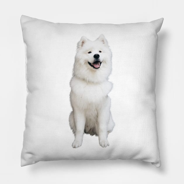 Good Boi (Samoyed) Pillow by Dr. Rob's Mean Meme Machine