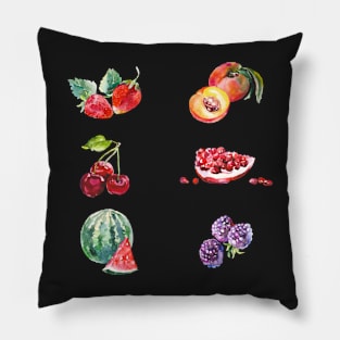 Watercolour Summer Fruits Pillow